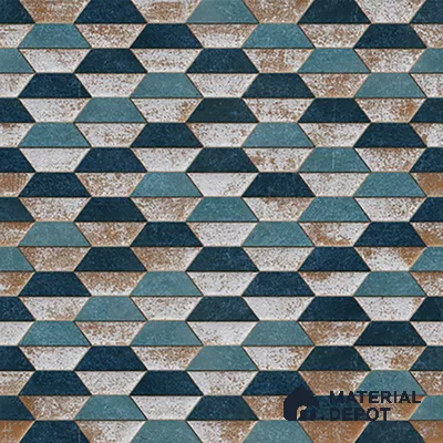 Geometric Wall & Floor Tile TL 07237 Alpi 4001 Granula 1 ft x 1 ft Ceramic Matte Finish - 9 mm  | 2 mm Spacer is Mandatory | Please Expect a Slight Variation of Pattern (Sample)